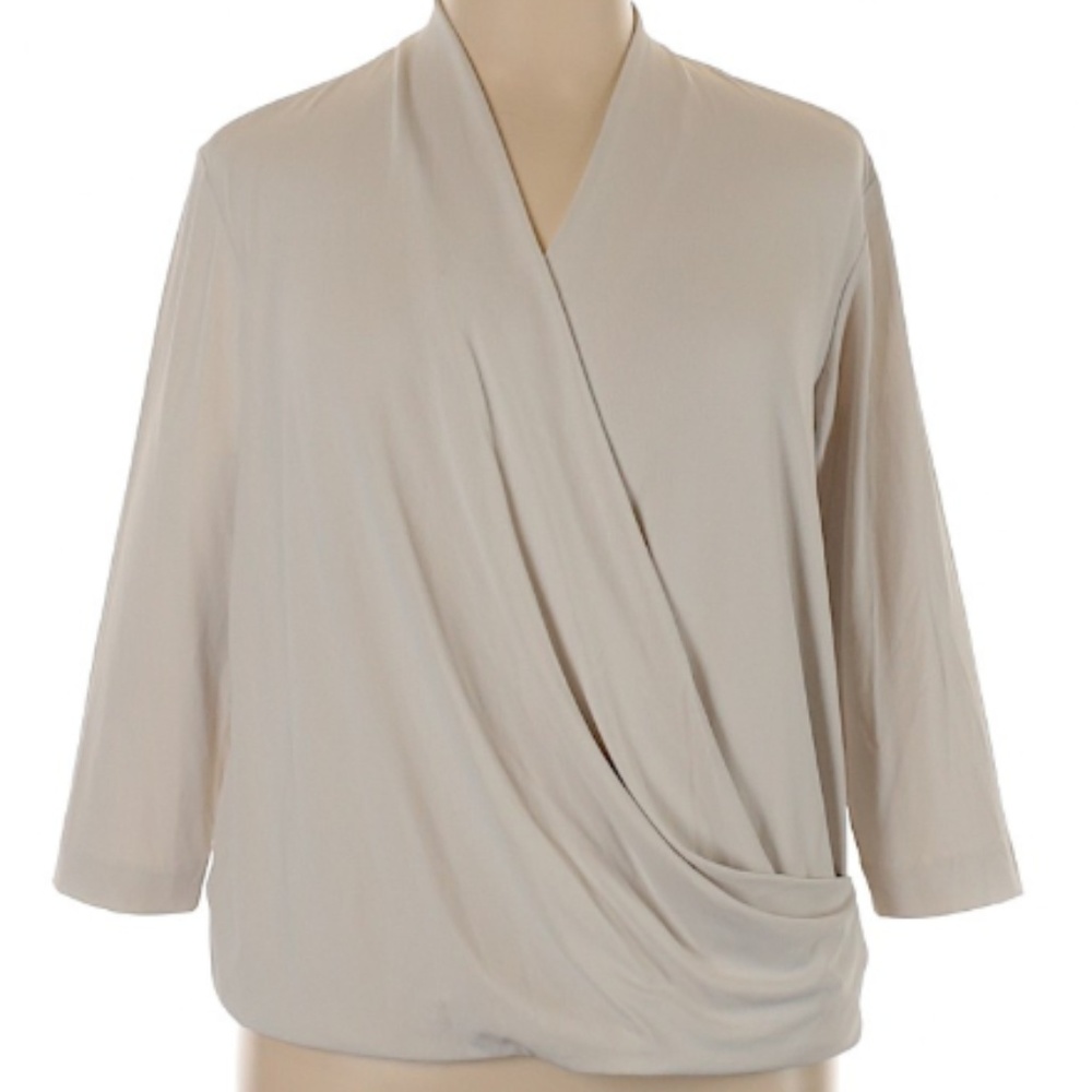 MM Lafleur Women's Deneuve 1X Blouse Champagne